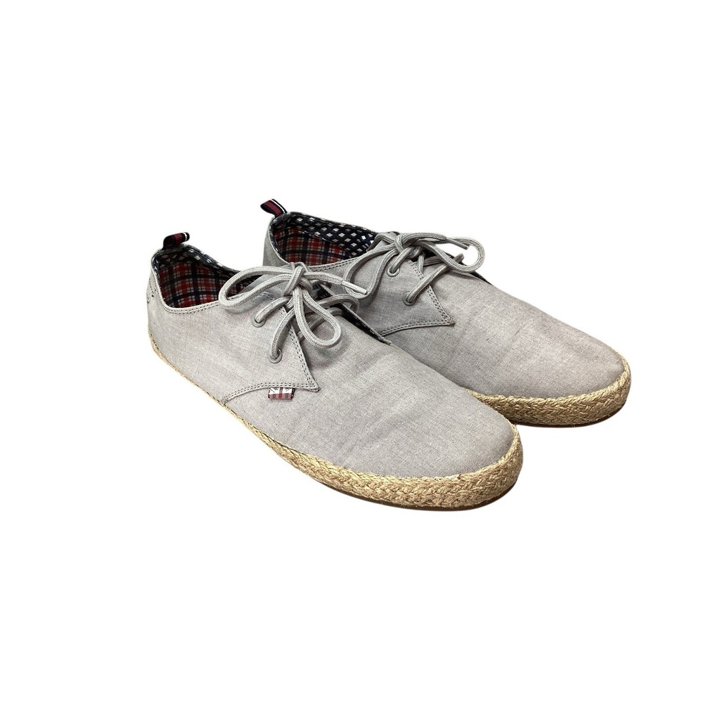 Ben Sherman Men's Oxfords Jenson Size 13 Canvas Sneakers Jute Lifestyle Design